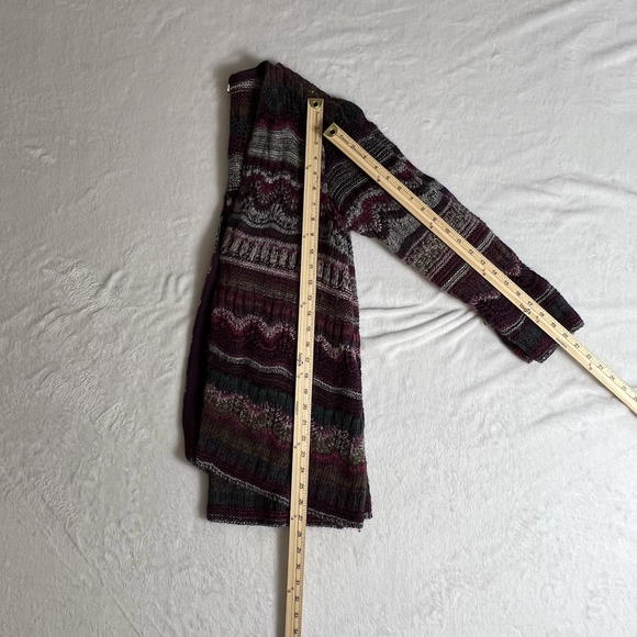 J. Jill Womens Wool Blend Cardigan Sweater Sz S Multicolor Lagenlook Artsy Gypsy - Picture 7 of 8